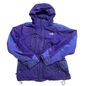 THE NORTH FACE PURPLE WOMENS M MEDIUM HOODIE WINTER HIKING JACKET OUTDOOR HYVENT